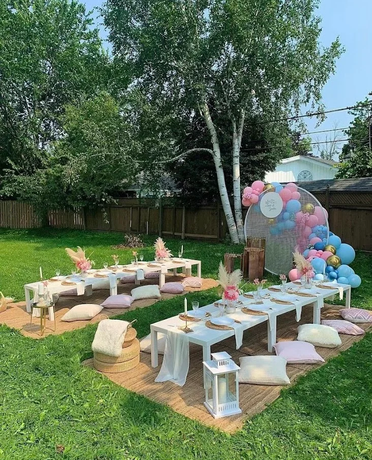 Colossal luxe picnic setup